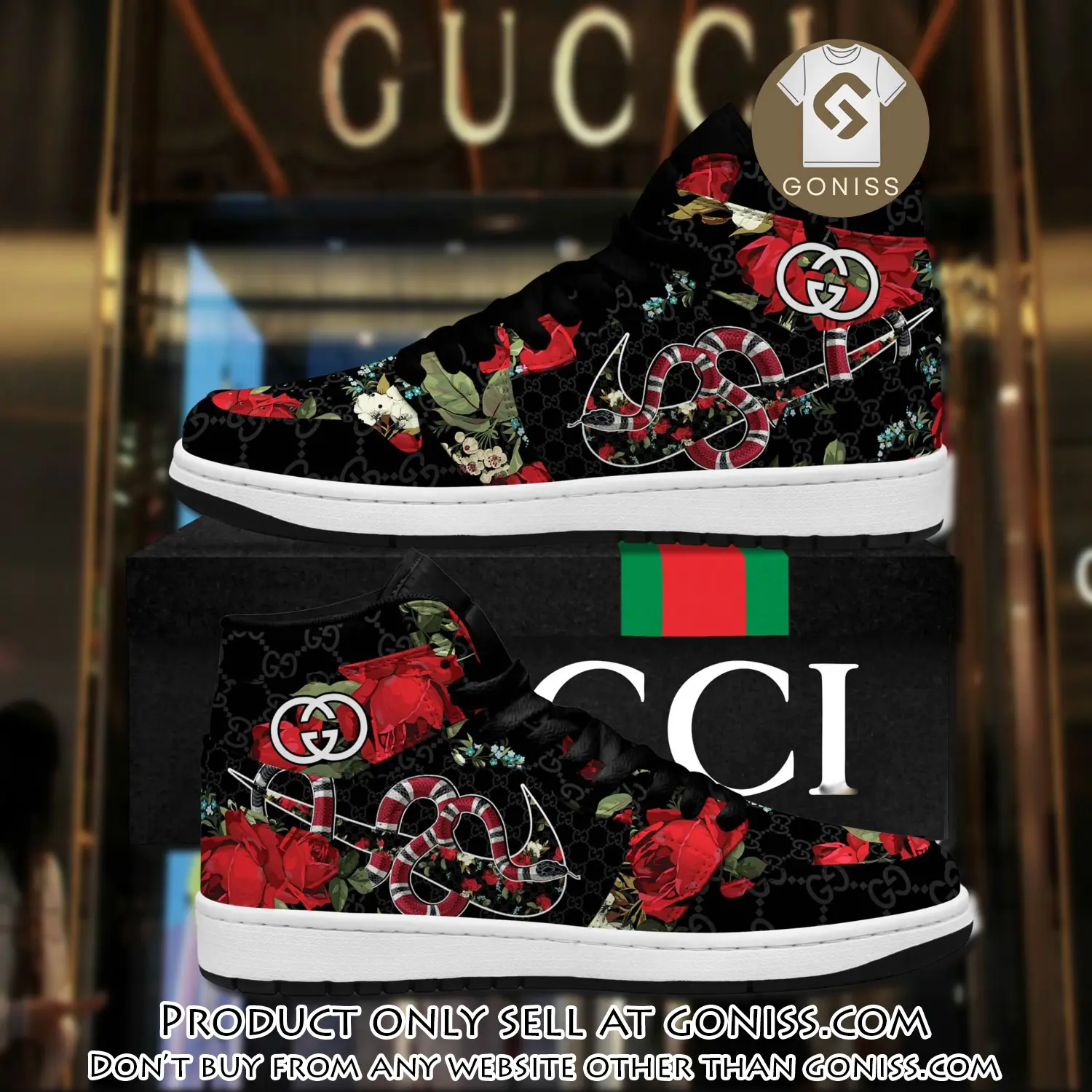 Gucci snake roses luxury brand high air jordan sneaker shoes gn5029878